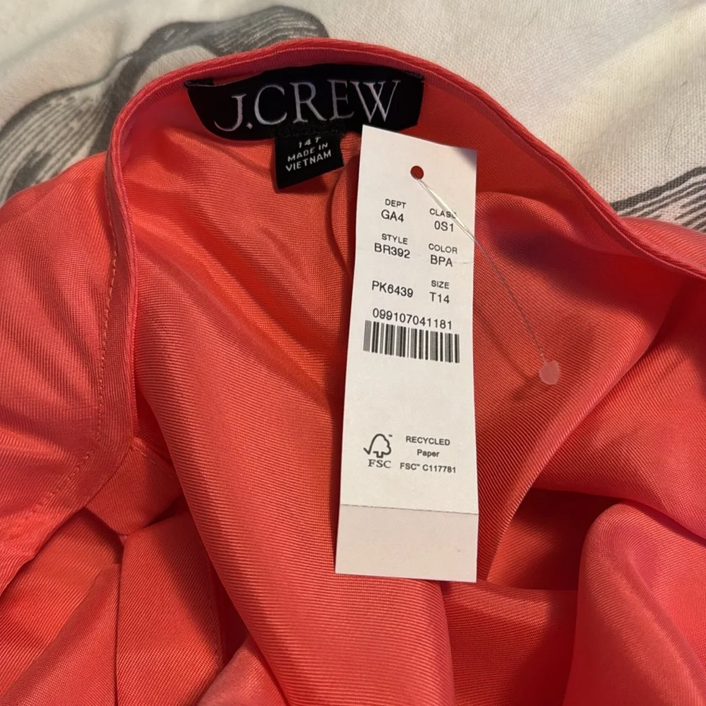 J.Crew Tall Gwyneth V-neck slip dress in cupro blend BR392